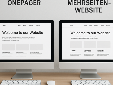 Vergleich: Onepager vs Mehrseiten-Website